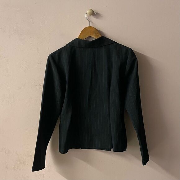 Vintage Betsy Lauren Petite Black PinStriped Blazer Size 6P EUC - Picture 13 of 15